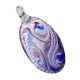 Lampwork Multicolor Oval Glass Pendant for Jewellry Making - 1 Piece